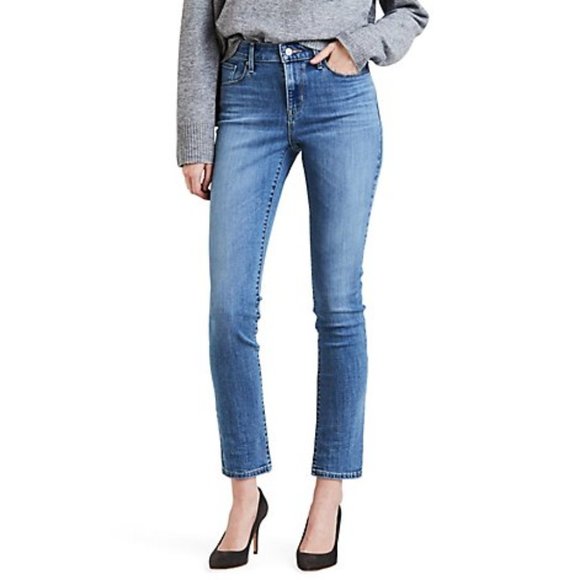 VINTAGE LEVI MID RISE SKINNY JEANS 29x32 99% COTTON π